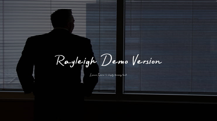 Rayleigh Demo Version Font