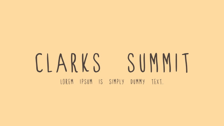 Clarks Summit Font