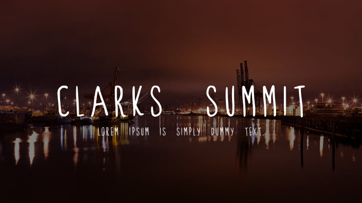 Clarks Summit Font