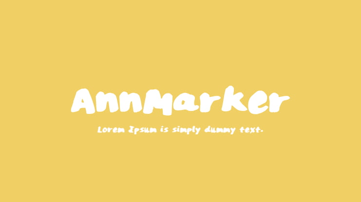 AnnMarker Font