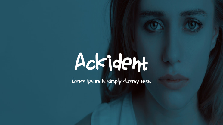 Ackident Font