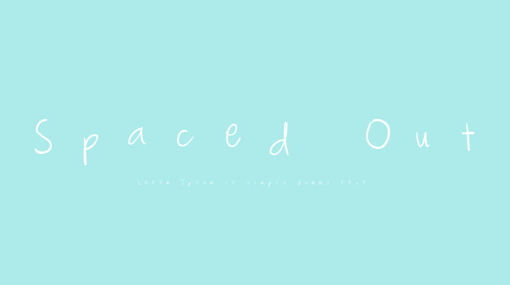 Spaced Out Font