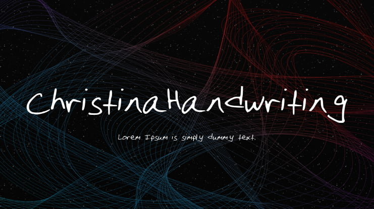 ChristinaHandwriting Font