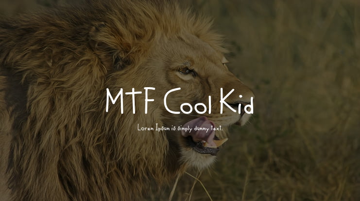 MTF Cool Kid Font