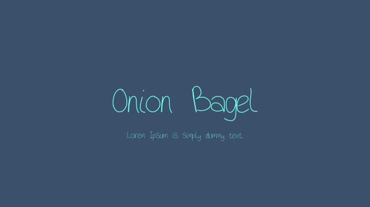 Onion Bagel Font
