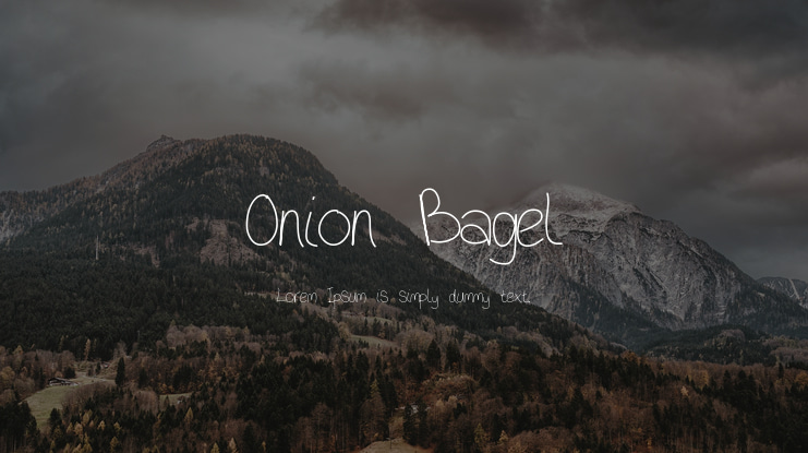 Onion Bagel Font
