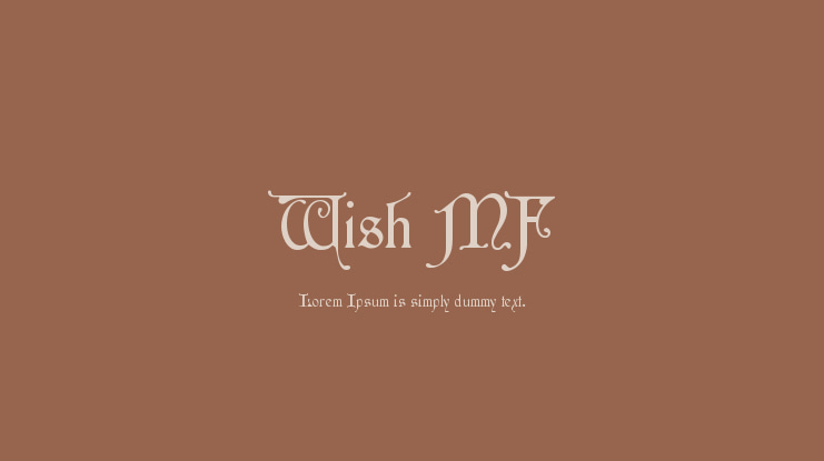Wish MF Font