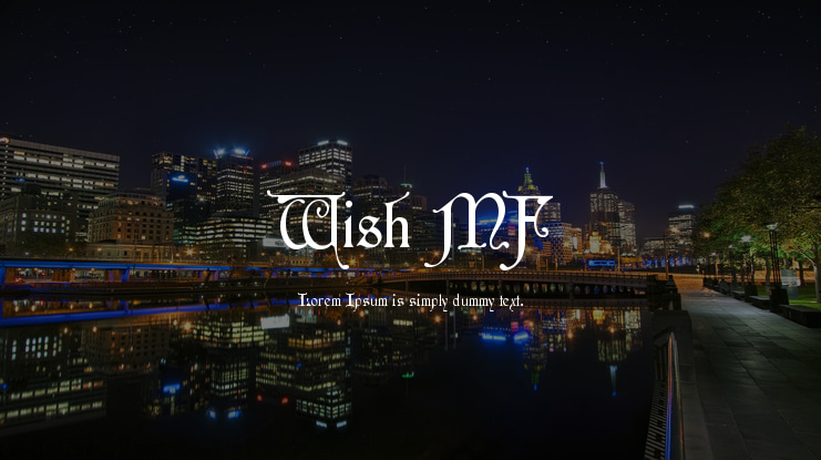 Wish MF Font