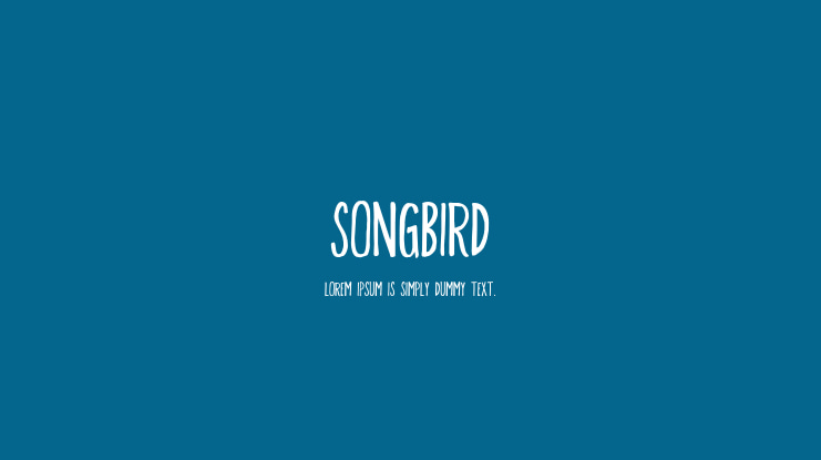 Songbird Font