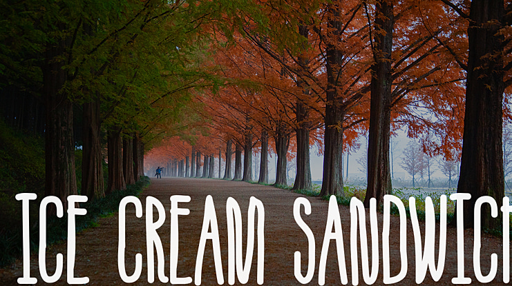 Ice Cream Sandwich Font