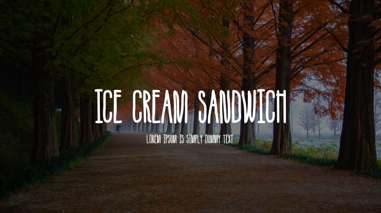 Ice Cream Sandwich Font