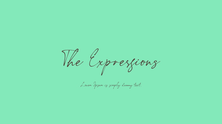 The Expressions Font