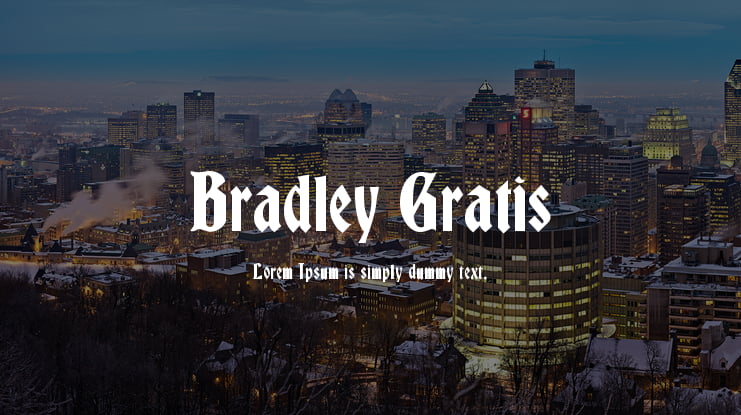 Bradley Gratis Font