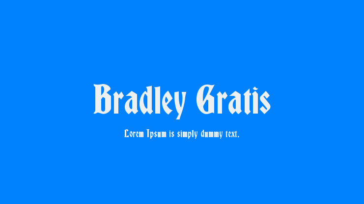 Bradley Gratis Font