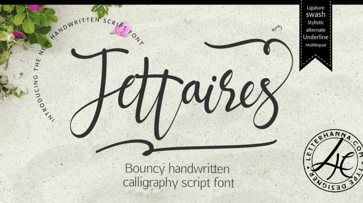 Jettiares Script Font