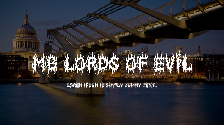 MB Lords Of Evil Font