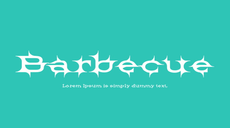 Barbecue Font