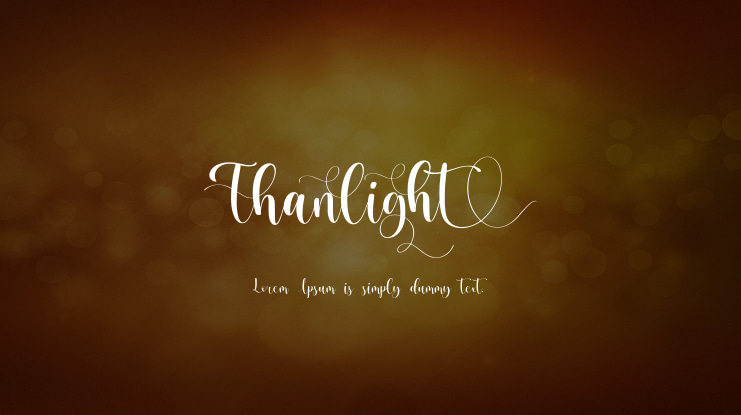 Thanlight Font