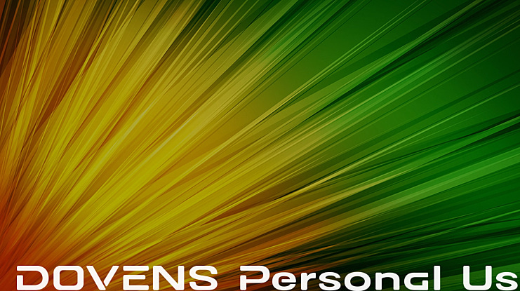 DOVENS Personal Use Font Family