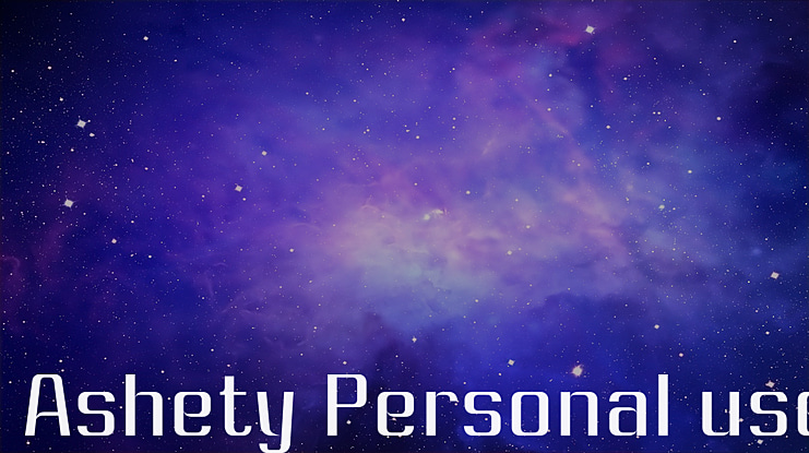 Ashety Personal use Font Family