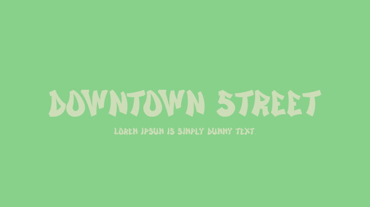 Downtown Street Font