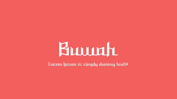 Buwah Font