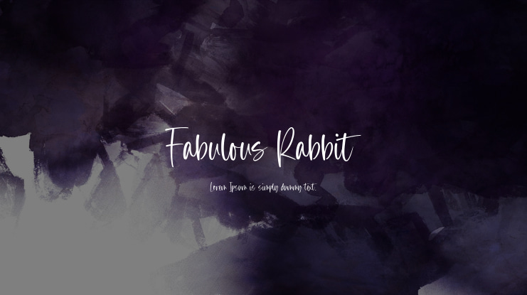 Fabulous Rabbit Font