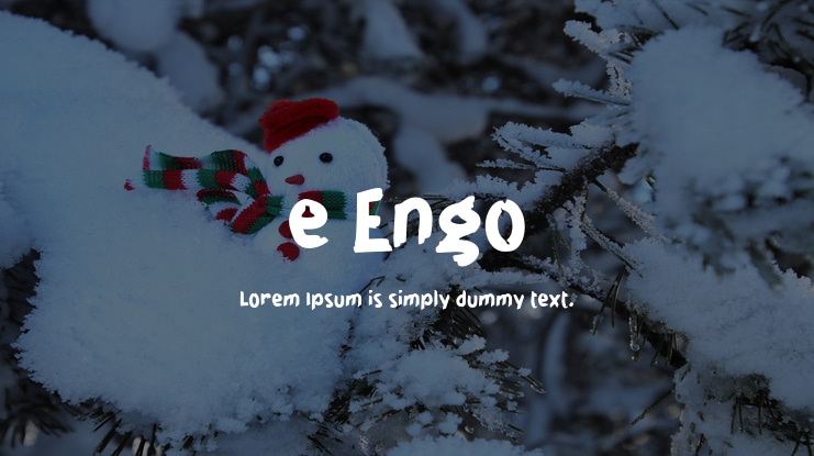 e Engo Font