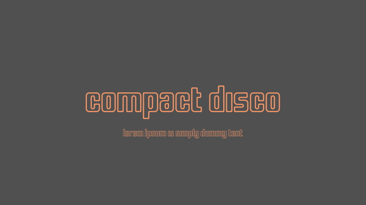 Compact Disco Font Family