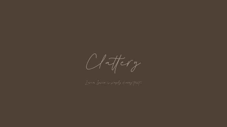 Clattery Font