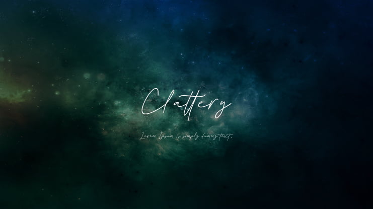 Clattery Font