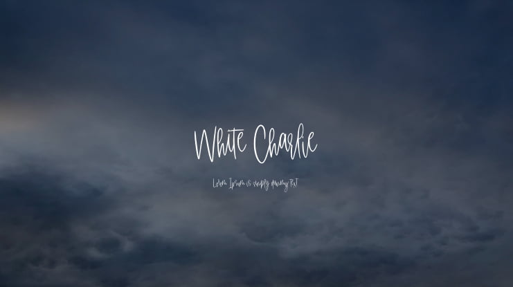 White Charlie Font