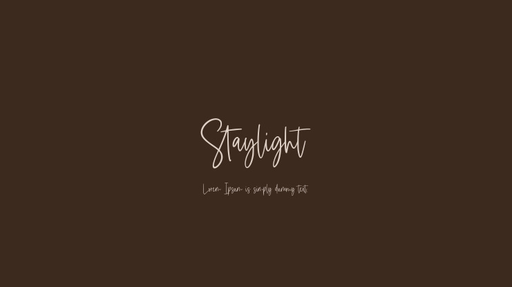 Staylight Font Family
