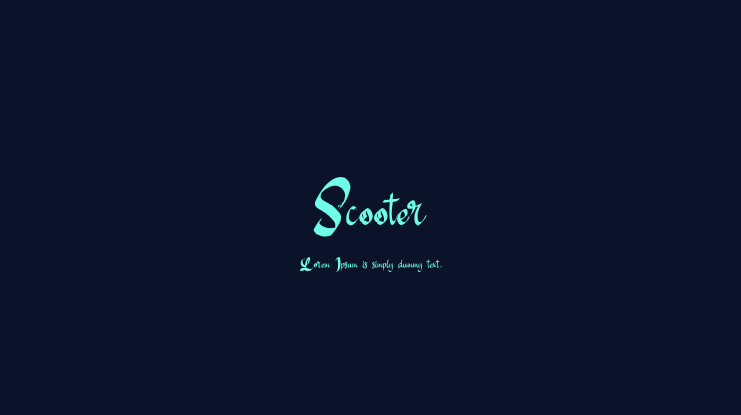 Scooter Font