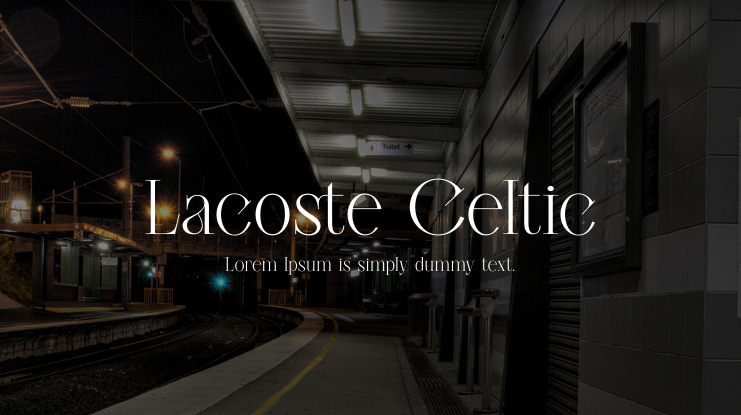 Lacoste Celtic Font
