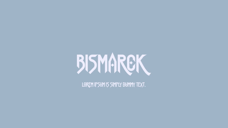 Bismarck Font