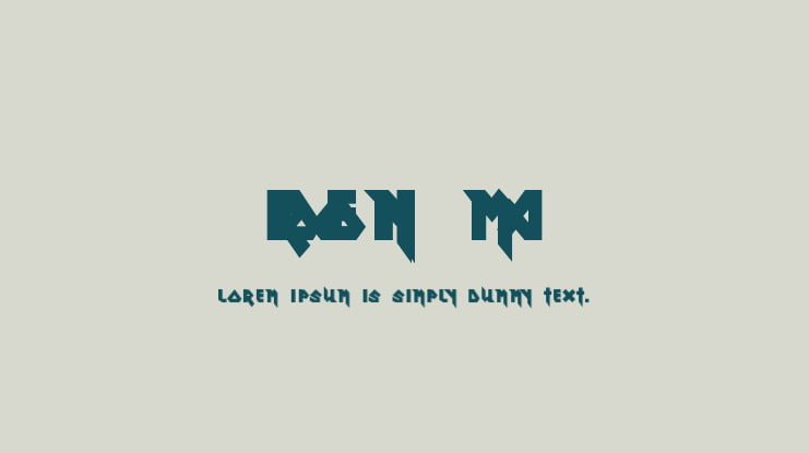 Ron Maiden Font