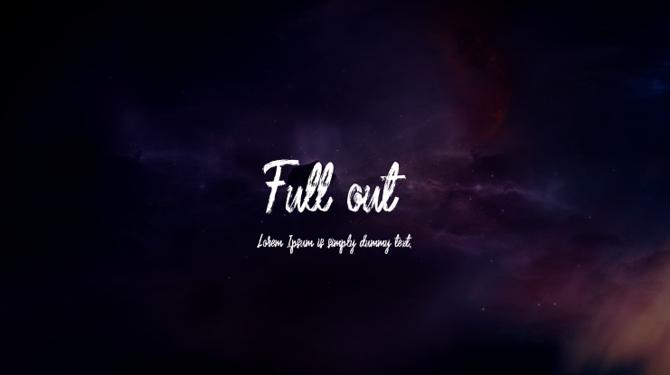 Full out Font