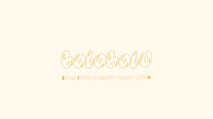bolobolu Font