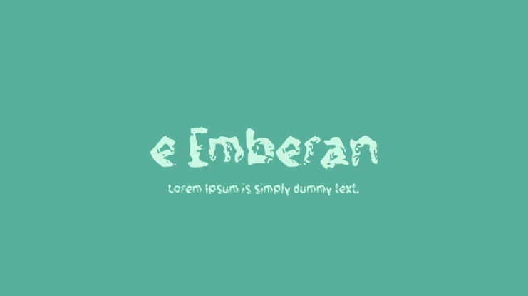 e Emberan Font