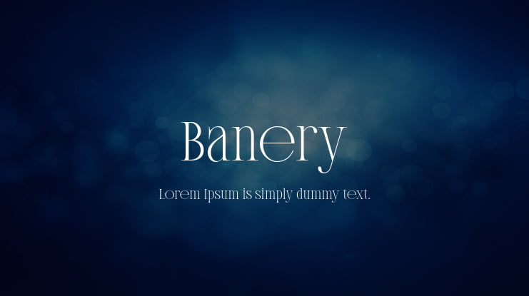Banery Font