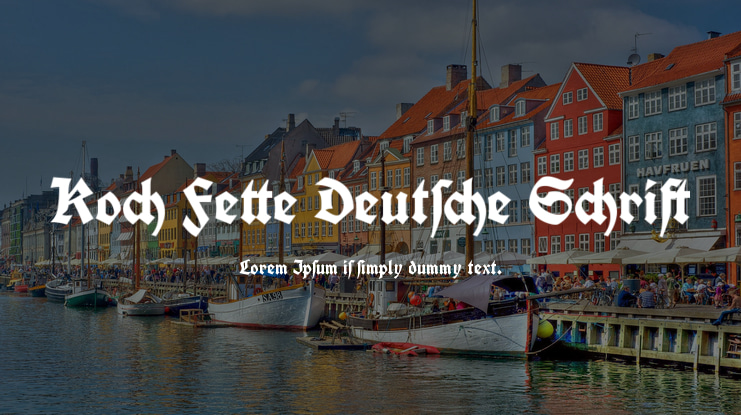 Koch Fette Deutsche Schrift Font