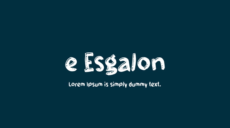 e Esgalon Font