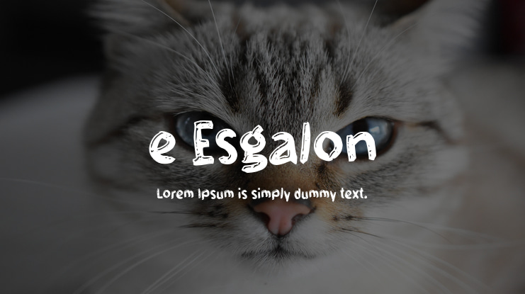 e Esgalon Font