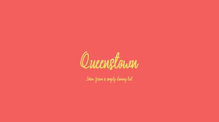 Queenstown Font