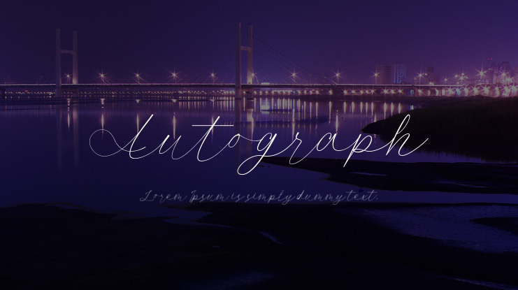 Autograph Font
