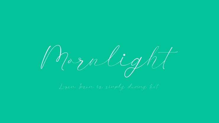 Mornlight Font