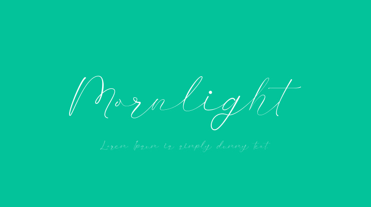 Mornlight Font