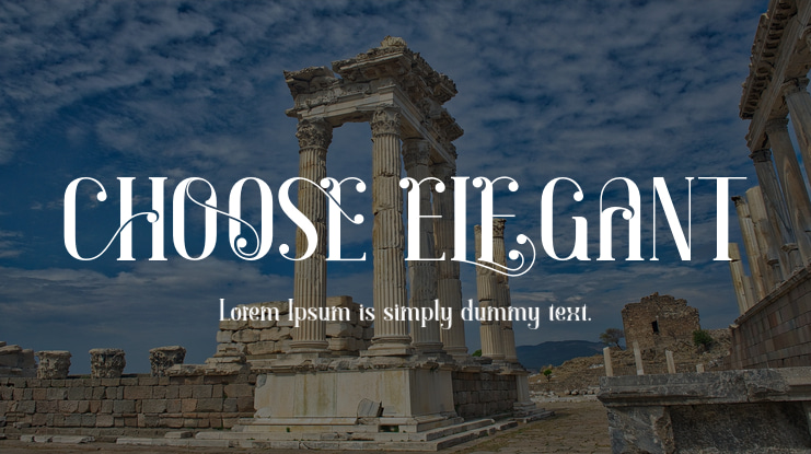 CHOOSE ELEGANT Font