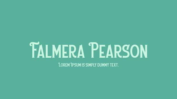 Falmera Pearson Font